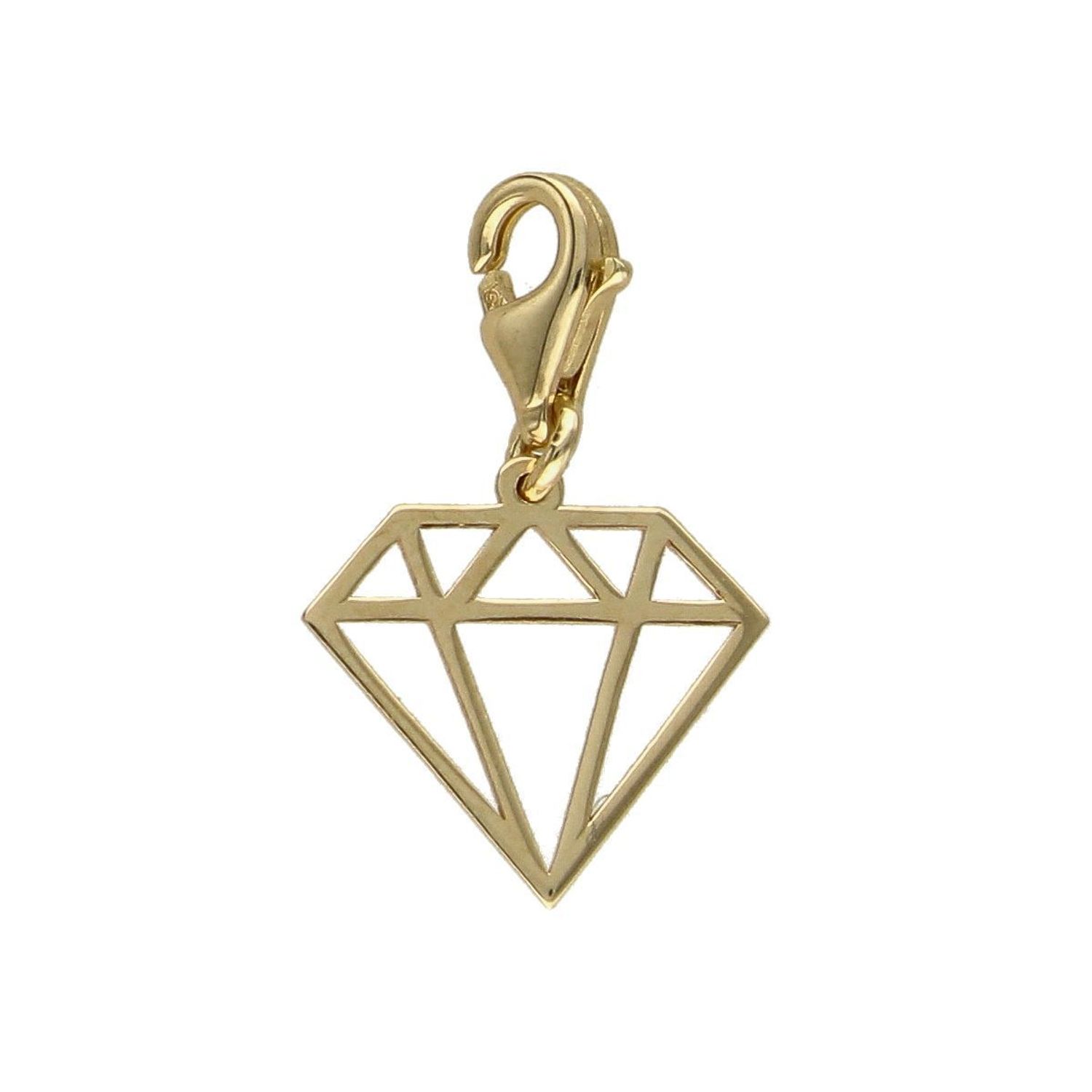 Złota zawieszka charms do bransoletki Diament ZA 4265A (1).jpg